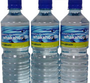 Te reo labelled water bottles