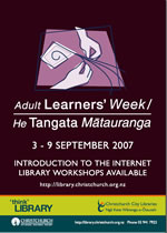Adult Learners Week brochure