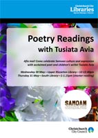 Tusiata Avia Poetry Readings