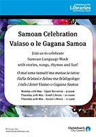 Samoan Language week poster 2013