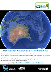 Australia / New Zealand reference centre poster