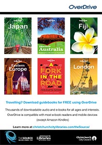 OverDrive Lonely Planet guides poster