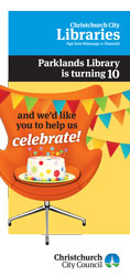 Parklands Library 10th Anniversary pamphlet