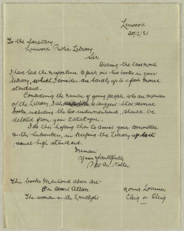 Image of Letter 30/12/21