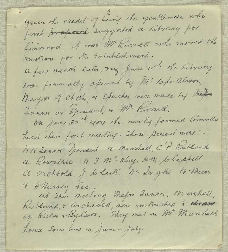 Image of Notes for a speech ca. 1934