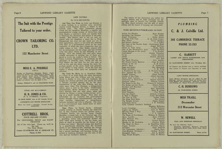 Image of Linwood Library Gazette January, 1937