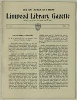 Thumbnail Image of Linwood Library Gazette