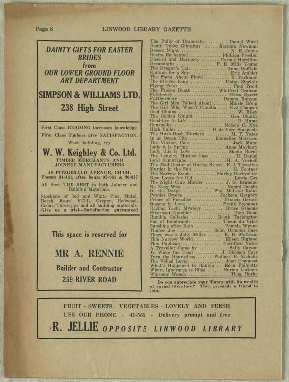 Image of Linwood Library Gazette June, 1938