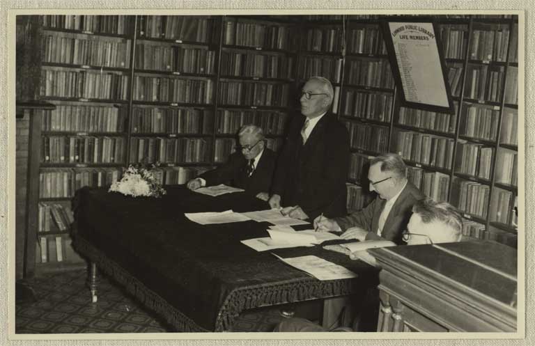 Image of 50th Anniversary and annual meeting. Speakers. [1959]