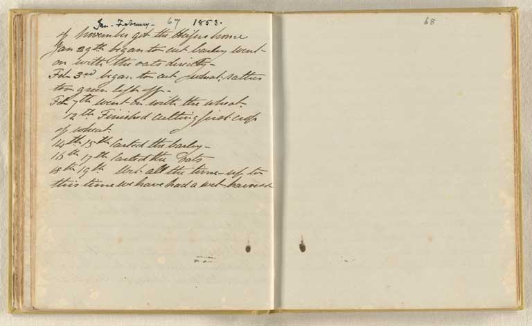 Image of Diary written on board the Randolph, at Opawa and at Southbridge, 1850-1865 1850-1865