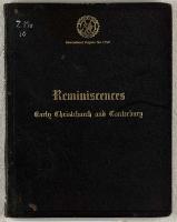 Thumbnail Image of Reminiscences : early Christchurch and Canterbury, 1922