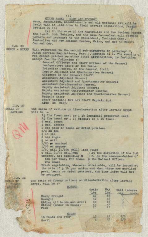 Gallipoli campaign : operation and transport orders, memoranda and other papers issued to the Canterbury Infantry Battalion at Lemnos, January-September 1915 