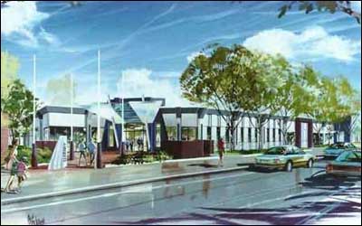 Artist's impression of the new Fendalton Service Centre and Library
