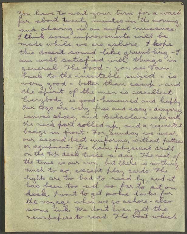 [Letter to Hazel] Sunday 27th? [September 1914]