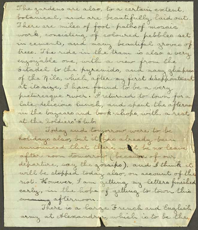 [Letter to Hazel] 3 April [1915]