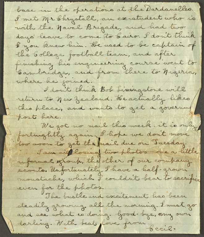 [Letter to Hazel] 3 April [1915]