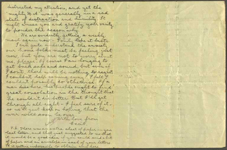 [Letter to Hazel] 30 May [1915]