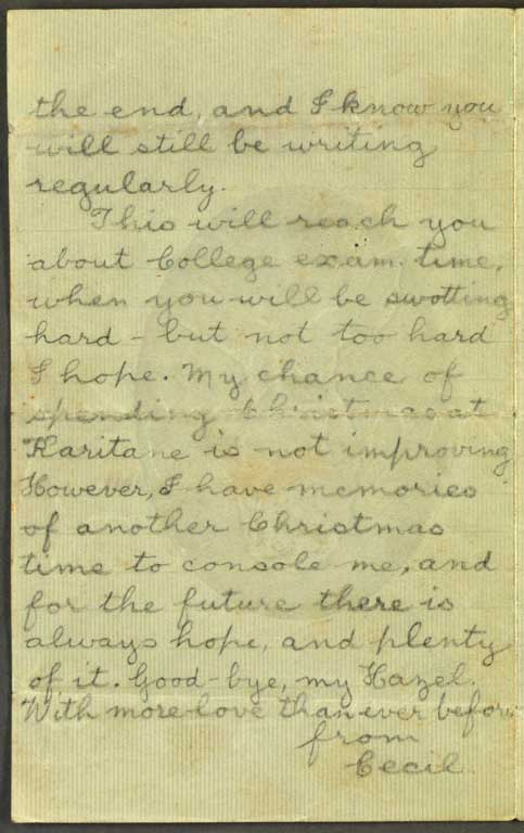 [Letter to Hazel] 26 August [1915]