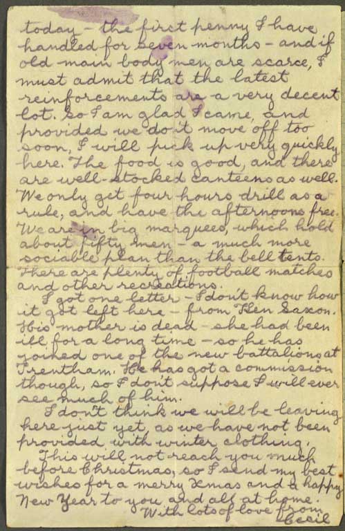 [Letter to Hazel] 24 October [1915]