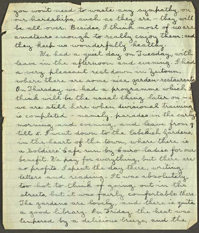 [Letter to Hazel] 13 March [1915]