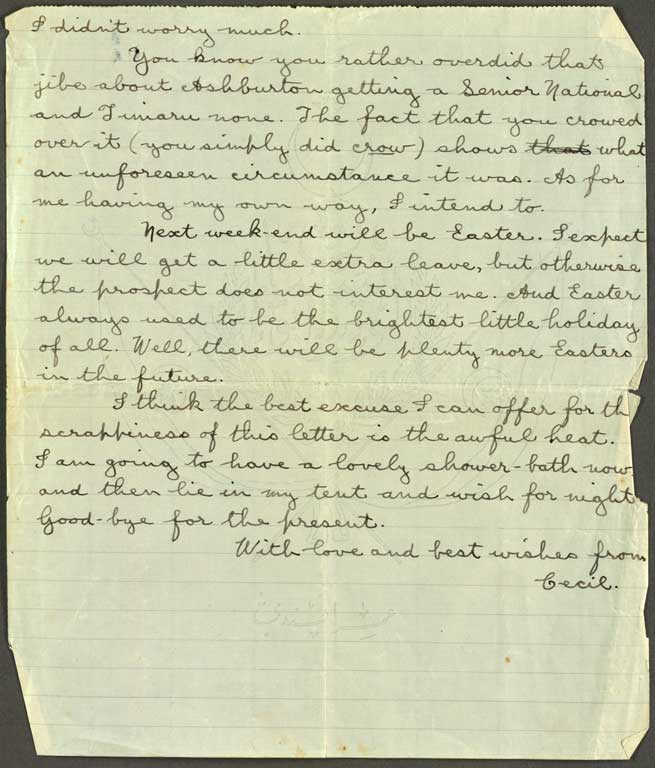 [Letter to Hazel] 28 March [1915]