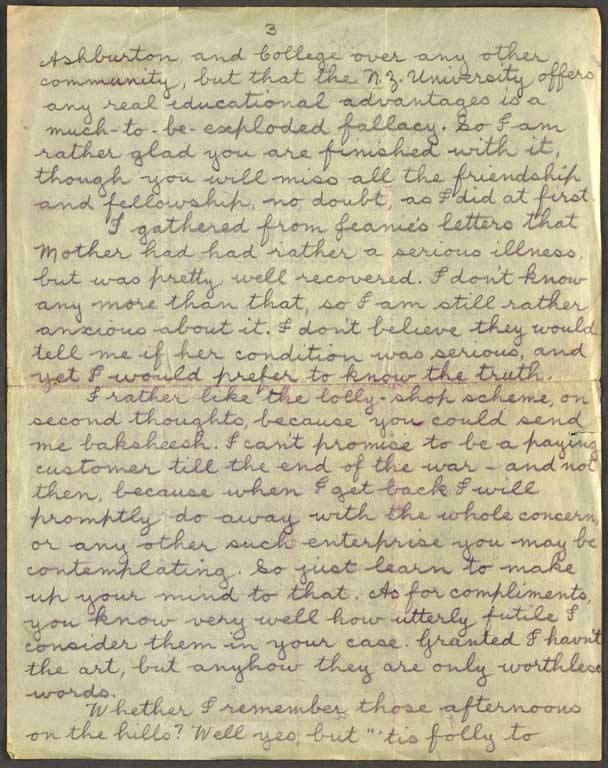 [Letter to Hazel] 15 November [1915]