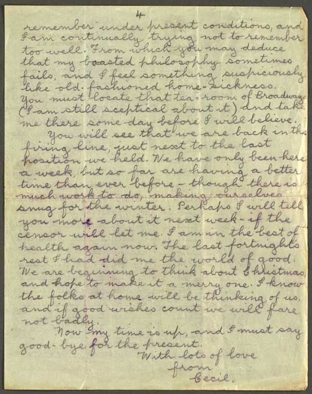 [Letter to Hazel] 15 November [1915]