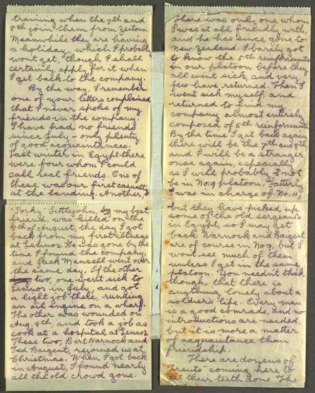 [Letter to Hazel] 8 Jan [1916]