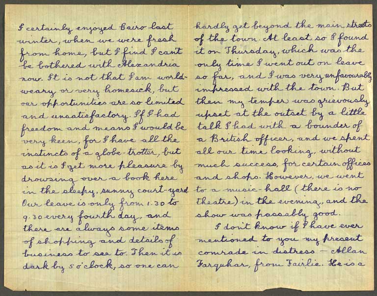 [Letter to Hazel] 15 Jan [1916]