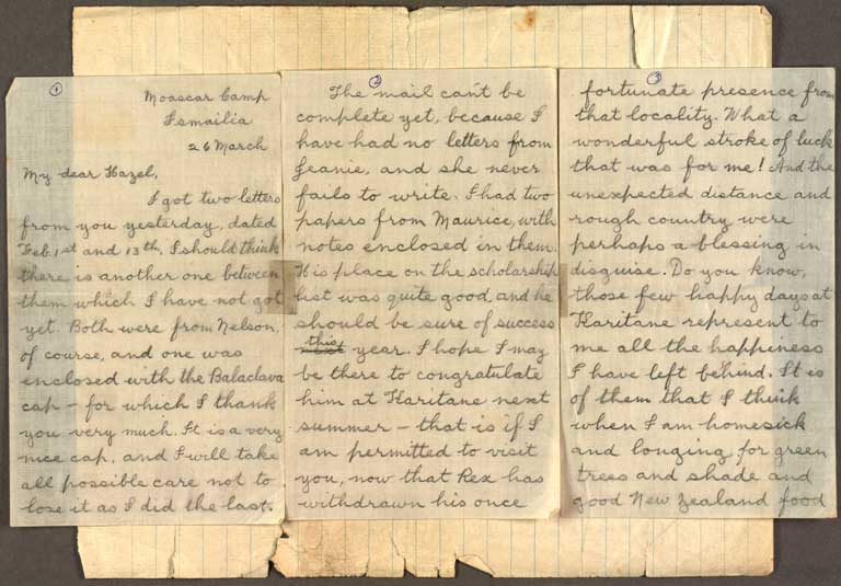 [Letter to Hazel] 26 March [1916]