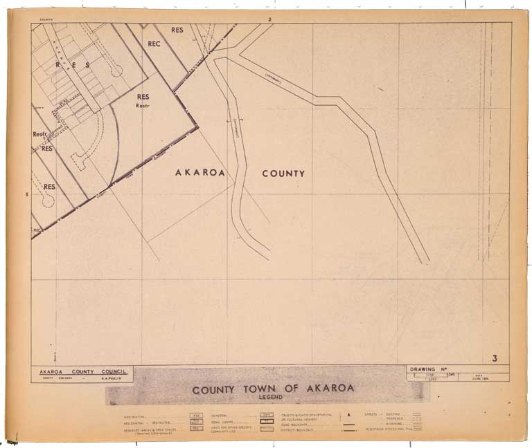 Akaroa County district planning maps : county town series. 1974 Image 4 of 7