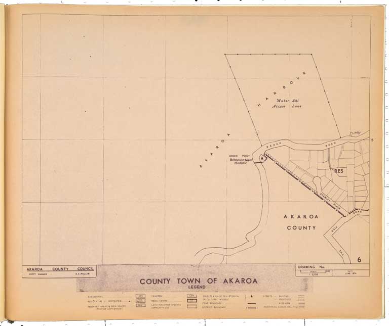 Akaroa County district planning maps : county town series. 1974 Image 7 of 7