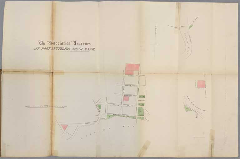 Association reserves at port Lyttelton and Sumner 1853-64 
