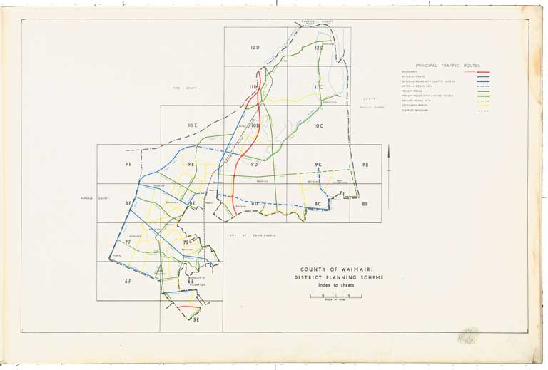 County of Waimairi - District Scheme. Planning maps. 1974 Image 2 of 23