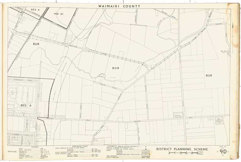 County of Waimairi - District Scheme. Planning maps. 1974 Image 14 of 23