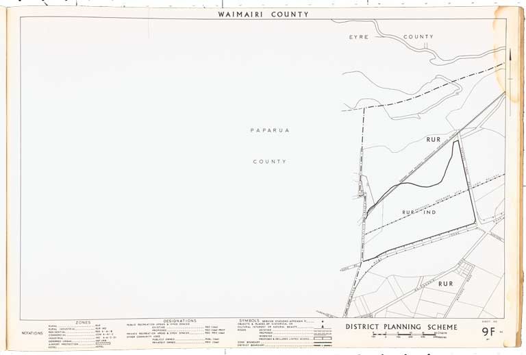 County of Waimairi - District Scheme. Planning maps. 1974 Image 16 of 23