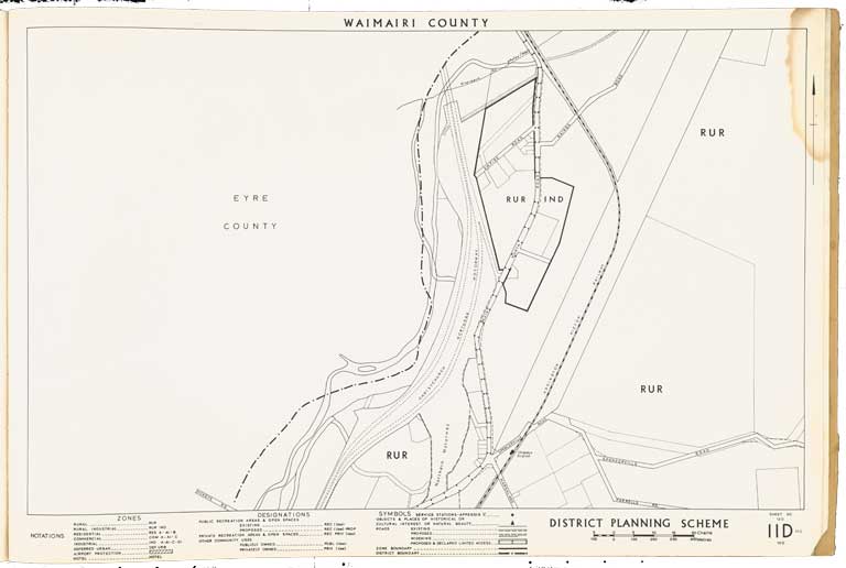 County of Waimairi - District Scheme. Planning maps. 1974 Image 21 of 23