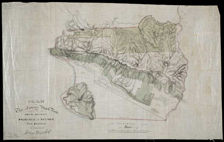 Plan of the Lowry Peak Run, in the Amuri District, province of Nelson, New Zealand: the property of George Duppa Esq. [ca. 1854] 