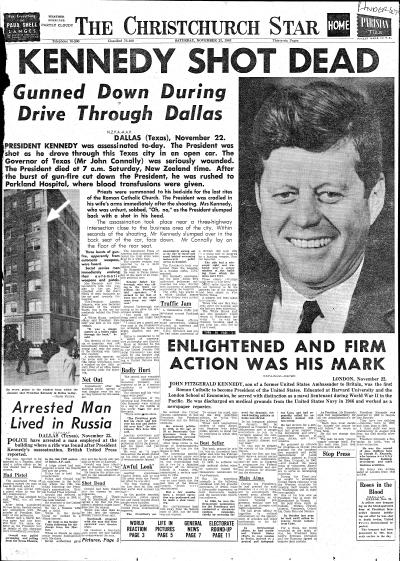 jfk newspaper