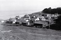 Holiday baches at Hakatere, on the north side of the Ashburton River mouth [193-?]