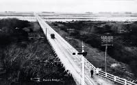 The combined Rakaia road and rail bridge built in 1873 [193-?]
