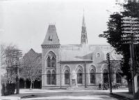 Canterbury Museum and Rolleston statue ca. 1900