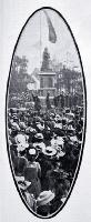 The Mayoress, Mrs Wigram unveils the memorial statue of Queen Victoria in Victoria Square on Empire Day - 1903 - Detail