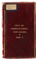 Cover of City of Christchurch Yearbook, 1906 - 7