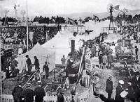 Carnival Week in Christchurch : the implement section of the Canterbury A & P Association's metropolitan show. [1899]