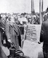 New Zealand International Exhibition : the laying of the foundation stone by the Premier, Mr Seddon. [1906]