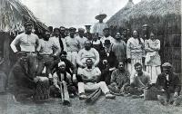 The village. The Cook Islanders at the Exhibition