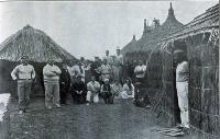 The village. The Cook Islanders at the Exhibition [1906] 
