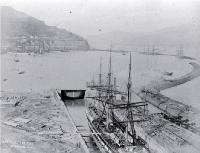 The new graving dock at Lyttelton, January 1883