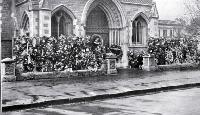ANZAC wreaths at Christchurch Cathedral, 25 April 1923